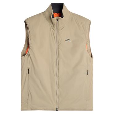 J.Lindeberg Gents Clinton Padded Vest Brindle (U144)