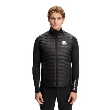 J.Lindeberg Gents Ryder Cup 2027 Heyden Quilt Hybrid Vest Black 9999