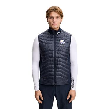 J.Lindeberg Gents Ryder Cup 2027 Heyden Quilt Hybrid Vest Navy 6855