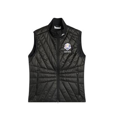 J.Lindeberg Ladies Ryder Cup 2027 Holma Quilt Hybrid Vest Black 9999