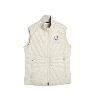 J.Lindeberg Ladies Ryder Cup 2027 Holma Quilt Hybrid Vest Moonbeam U029