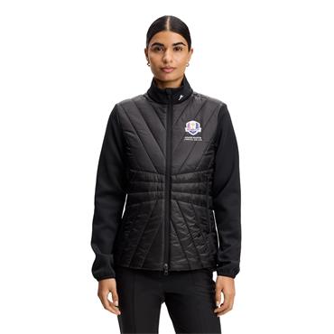 J.Lindeberg Ladies Ryder Cup 2027 Holma Quilt Hybrid Jacket Black 9999