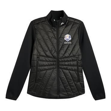 J.Lindeberg Ladies Ryder Cup 2027 Holma Quilt Hybrid Jacket Black 9999