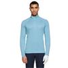 Galvin Green Gents Dion Insula™ Lite ¼ Zip Top Crystal Blue - Melange