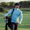 Galvin Green Gents Dion Insula™ Lite ¼ Zip Top Crystal Blue - Melange