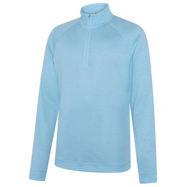 Galvin Green Gents Dion Insula™ Lite ¼ Zip Top Crystal Blue - Melange