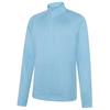 Galvin Green Gents Dion Insula™ Lite ¼ Zip Top Crystal Blue - Melange