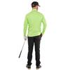 Galvin Green Gents Dion Insula Lite 1/4 Zip Top Fresh Green - Melange