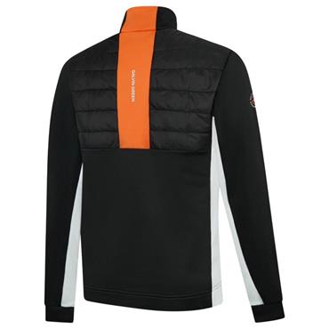 Galvin Green Gents Dalton ½ Zip Insulating Mid Layer Black - White - Orange