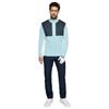 Galvin Green Gents Dalton ½ Zip Insulating Mid Layer Crystal Blue - Navy