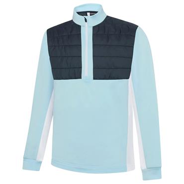Galvin Green Gents Dalton ½ Zip Insulating Mid Layer Crystal Blue - Navy