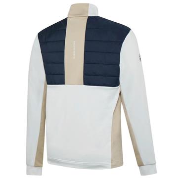 Galvin Green Gents Dalton ½ Zip Insulating Mid Layer Sand - Navy - White