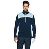 Galvin Green Gents Dean ½ Zip Insulating Mid Layer Crystal Blue - Navy