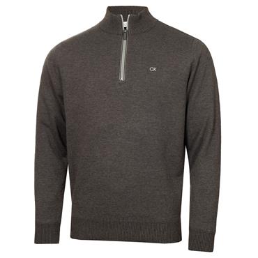 Calvin Klein Golf Gents Woodside Lined Sweater Charcoal Marl