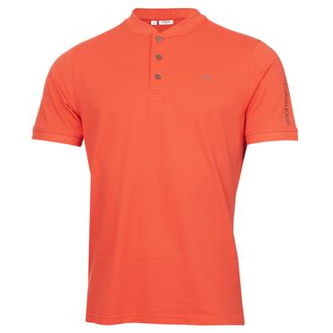 Calvin Klein Golf Gents Empire Blade Collar Pique Polo Shirt Coral