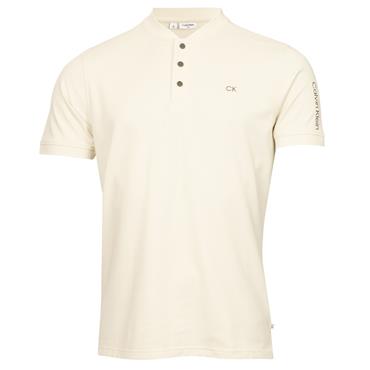 Calvin Klein Golf Gents Empire Blade Collar Pique Polo Shirt Turtle Dove