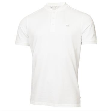 Calvin Klein Golf Gents Empire Blade Collar Pique Polo Shirt White