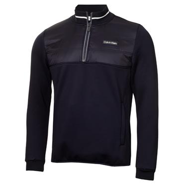 Calvin Klein Golf Gents Concourse Hybrid ¼ Zip Jacket Navy
