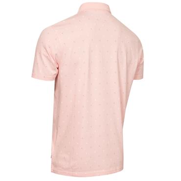Calvin Klein Golf Gents Strike Print Polo Shirt Baby Pink
