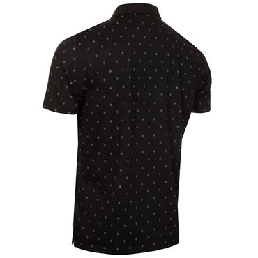 Calvin Klein Golf Gents Strike Print Polo Shirt Black
