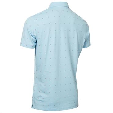 Calvin Klein Golf Gents Strike Print Polo Shirt Dusty Blue