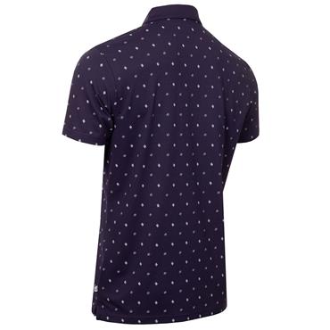 Calvin Klein Golf Gents Strike Print Polo Shirt Evening Blue
