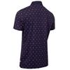 Calvin Klein Golf Gents Strike Print Polo Shirt Evening Blue