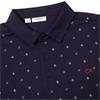 Calvin Klein Golf Gents Strike Print Polo Shirt Evening Blue