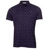 Calvin Klein Golf Gents Strike Print Polo Shirt Evening Blue