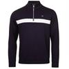 Calvin Klein Golf Gents Trenton Chest Stripe ¼ Zip Black