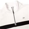 Calvin Klein Golf Gents Trenton Chest Stripe ¼ Zip White