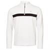 Calvin Klein Golf Gents Trenton Chest Stripe ¼ Zip White