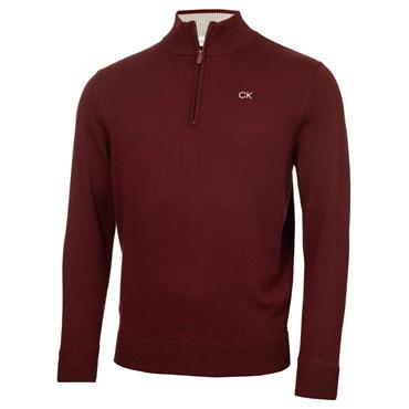 Calvin Klein Golf Gents Elmwood ½ Zip Sweater Blackberry Marl