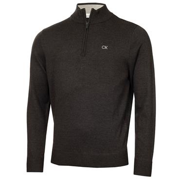 Calvin Klein Golf Gents Elmwood ½ Zip Sweater Charcoal Marl