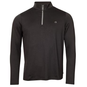 Calvin Klein Golf Gents Cruise ¼ Zip Midnight Black