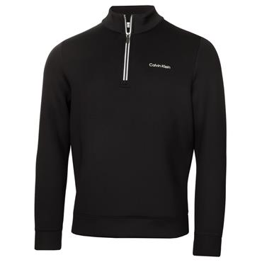Calvin Klein Golf Gents Scuba ¼ Zip Black