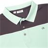 Calvin Klein Golf Gents Baltimore Colour Block Polo Shirt Aqua - Charcoal
