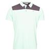 Calvin Klein Golf Gents Baltimore Colour Block Polo Shirt Aqua - Charcoal