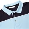 Calvin Klein Golf Gents Baltimore Colour Block Polo Shirt Dusty Blue - Navy