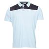 Calvin Klein Golf Gents Baltimore Colour Block Polo Shirt Dusty Blue - Navy