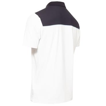 Calvin Klein Golf Gents Baltimore Colour Block Polo Shirt White- Navy