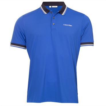 Calvin Klein Golf Gents Greenville Jersey Polo Shirt Cobalt