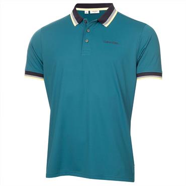 Calvin Klein Golf Gents Greenville Jersey Polo Shirt Petrol