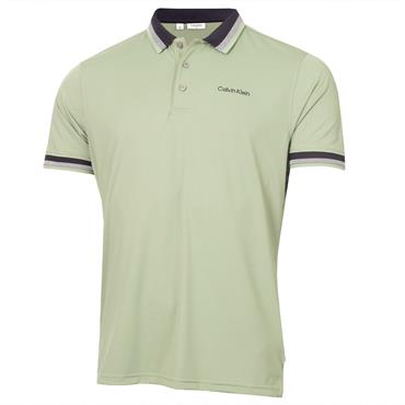 Calvin Klein Golf Gents Greenville Jersey Polo Shirt Sage