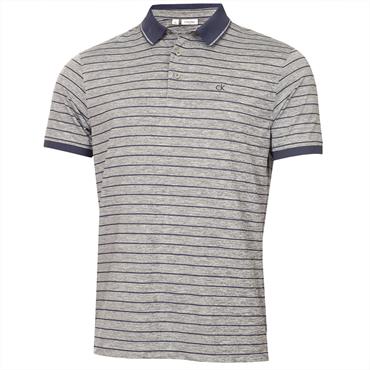 Calvin Klein Golf Gents Oak Ridge Striple Polo Shirt Navy Marl