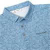 Calvin Klein Golf Gents Spring Printed Polo Shirt Dusty Blue