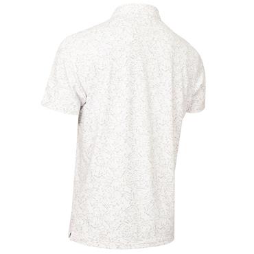 Calvin Klein Golf Gents Spring Printed Polo Shirt White