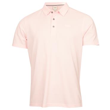 Calvin Klein Golf Gents City Tech Cotton Pique Polo Shirt Baby Pink
