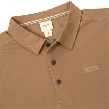 Calvin Klein Golf Gents City Tech Cotton Pique Polo Shirt Biscuit