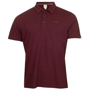 Calvin Klein Golf Gents City Tech Cotton Pique Polo Shirt Blackberry